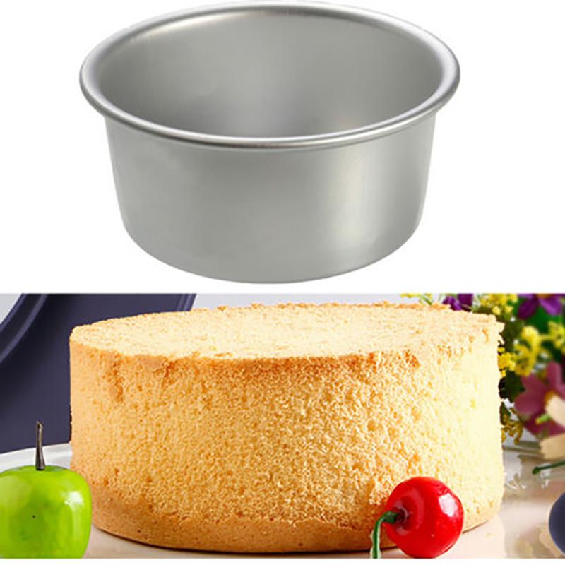 4/6/8 Inch Baking Tin Pan Aluminum Alloy Round Cake Baking Mould Pan Tin Mold Tray Bakeware Tool Round Cake Pan