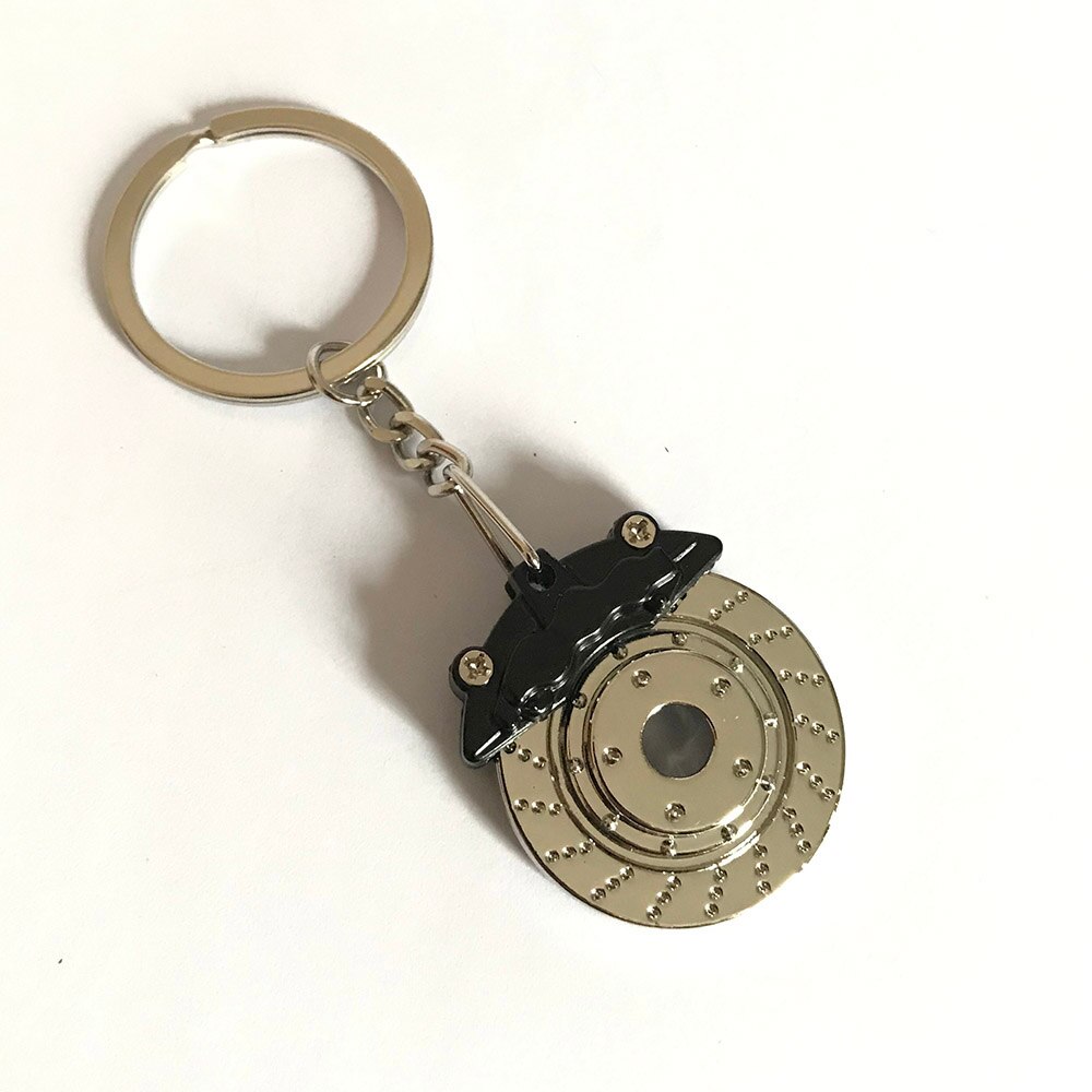 Llaveros de llanta negra para coche, llaveros Turbo Nos, llavero de metal con freno, rueda de discos, llavero concentrador, accesorios para coche: 6
