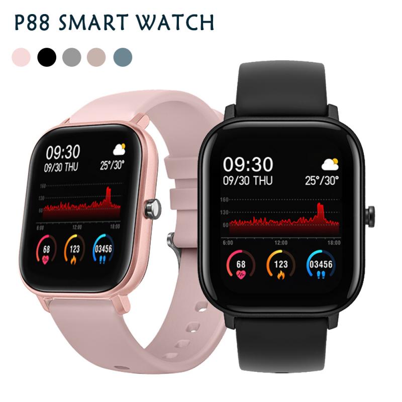 P8 Multi-Sport Smart Horloge 1.4-Inch Hartslag Stappenteller Full Touch Screen Waterdichte Sport Horloge Smart Horloge hartslag Sport