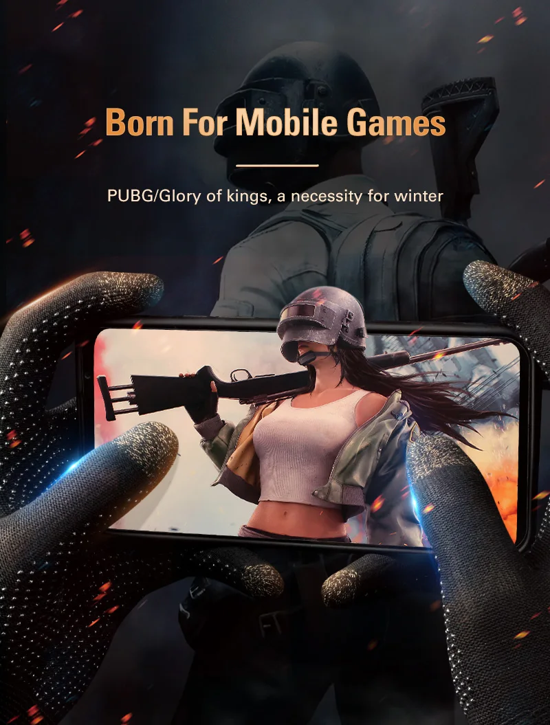 Paire de gants de jeu MEMO pour jeux mobiles, gants d'hiver pour écran tactile, gants en fibres d'argent