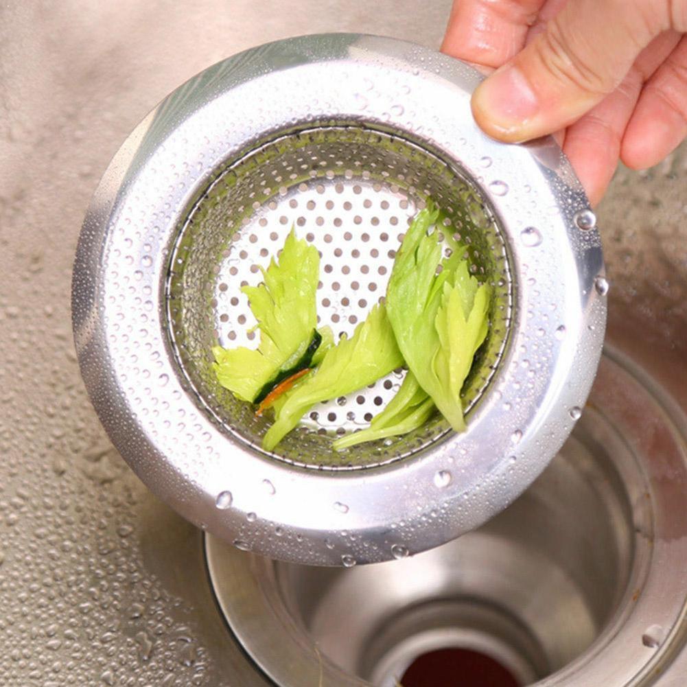 1pcs Steel Kitchen Sink Strainers Basket Drain Sink Kitchen Accessories J5U4 Protector Bathroom Drain L6Z3
