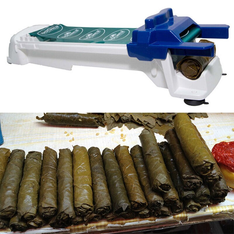 Användbar magisk mat fyllda köttgrönsaker kålblad rullande verktyg rullmaskin för turkisk dolma snabb sushitillverkning kök