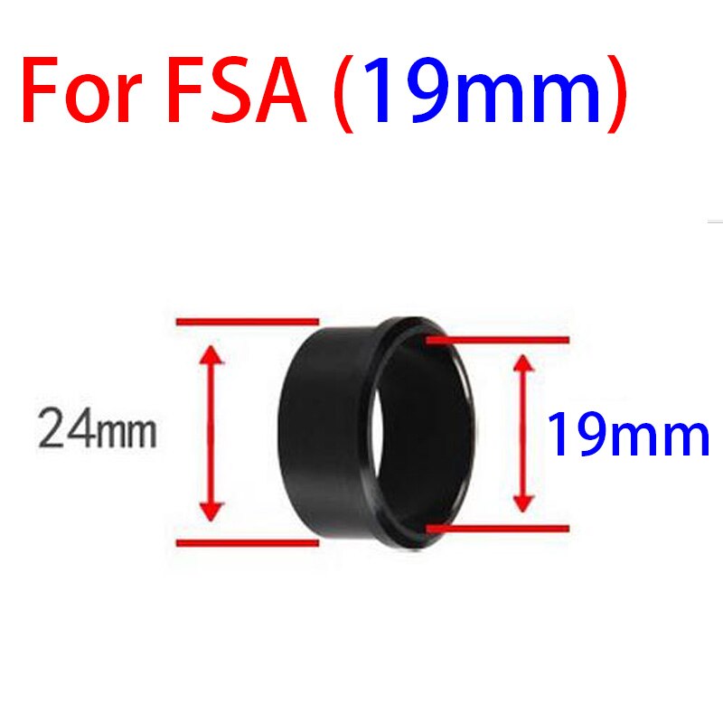 Adaptateur de pédalier GUB pour Shimano BB 24-19mm presse dans 24 22mm manchon de conversion BB30 PF30 pour sram gxp 22mm 19mm 24mm: 2 unit 24-19 to FS.A