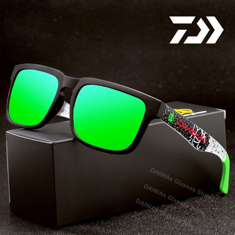 Daiwa UV400 Mannen Gepolariseerde Vissen Zonnebril Visser Camping Wandelen Ski Goggles Bike Fietsen Bril Sport Vissen Brillen: R104