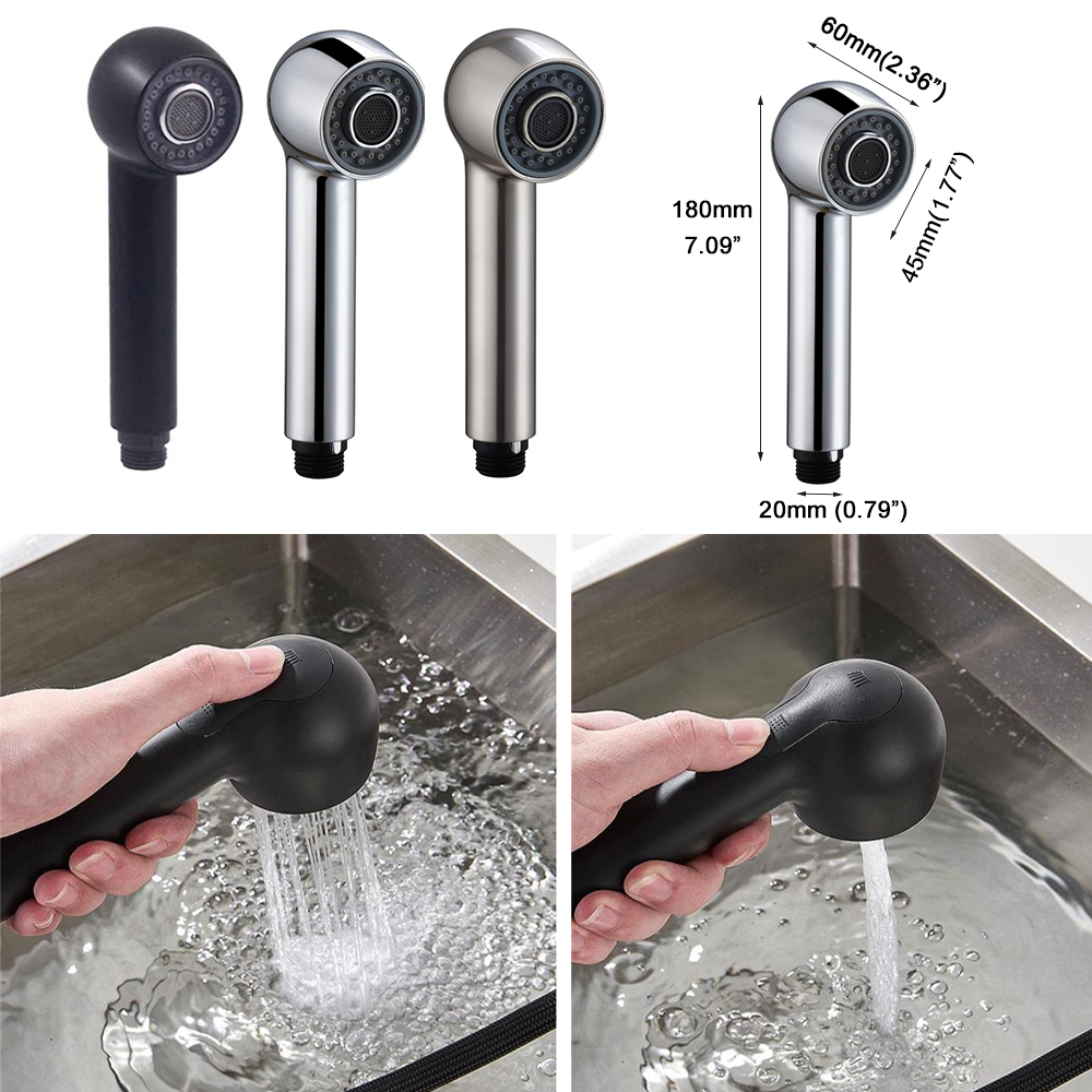 G1/2 Classic Kitchen Faucet Spray Shower Head Pull Out Spray Shower Nozzle Bathroom Sink Tap Mixer Replacement Accessory Spout