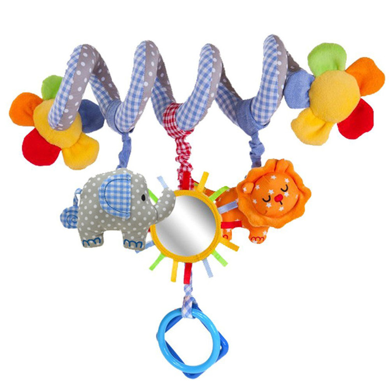Mooie baby speelgoed baby wieg draait rond het bed wandelwagen opknoping Ontwikkeling educatief speelgoed Rammelaar Mobiele Bijtring 24% off