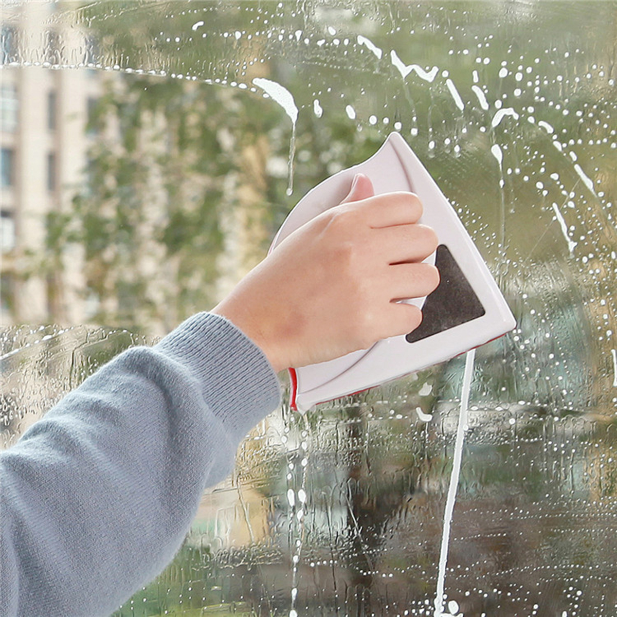 Dubbelzijdig Magnetische Glas Borstel Window Cleaner Wiper Voor 15-24 Mm Dikke Glasreiniger Borstel Thuis ruitenwisser Oppervlak Gereedschap