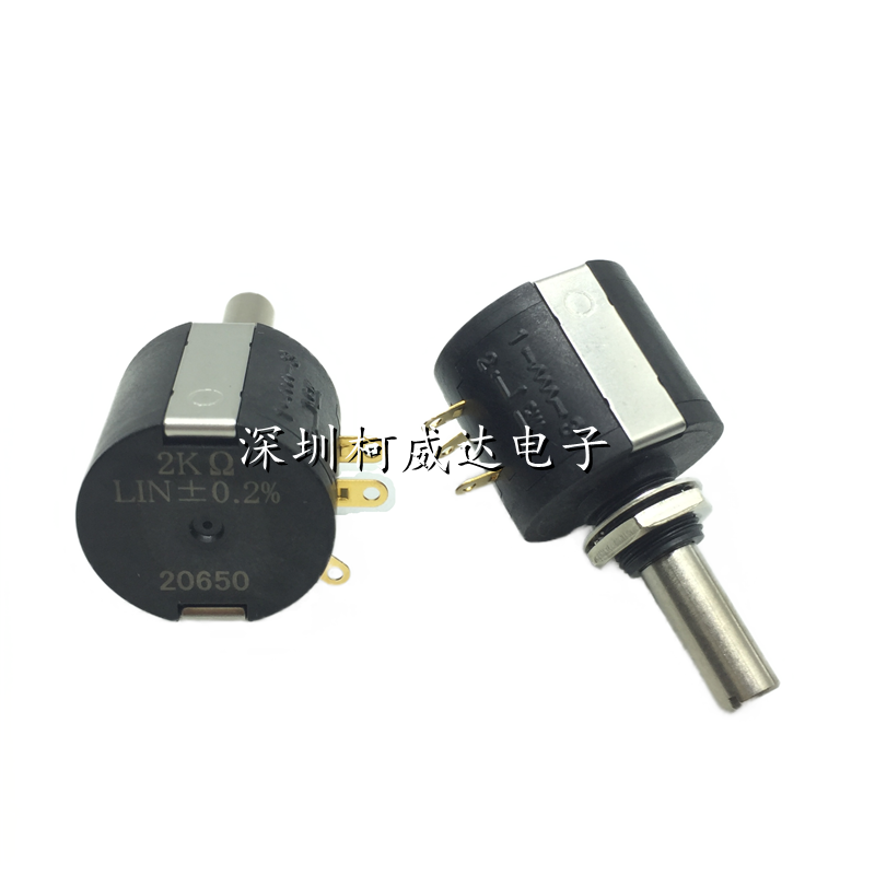 1Pcs, Multi-Draai Potentiometers, M22e10 Lin ± 0.2% 1K 2K 5K 10K 100K, Roteren 3600 Graden
