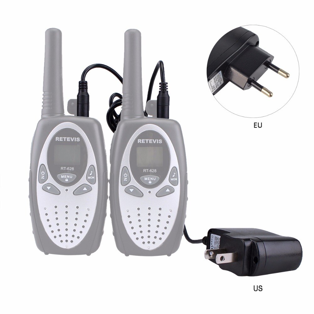 Originele AC/DC EU/US Adapter Oplader Input 110 V-230 V Uitgang 7 V-400 mAh Voor Retevis RT628 Mini Twee Manier Radio Accessoires J1026E