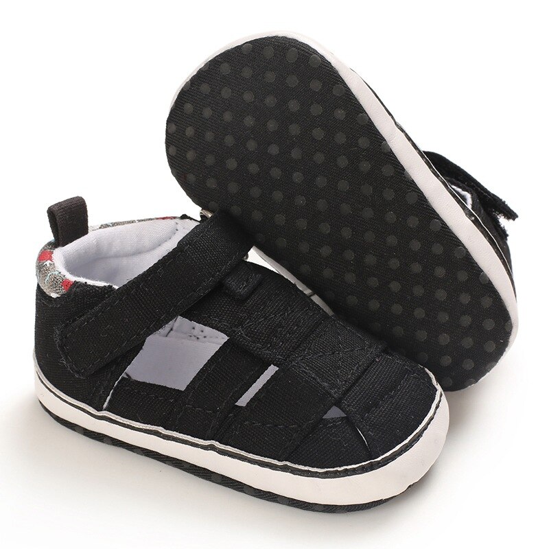 Summer Newborn Boys Hollow Out Sandals Baby Boy Non Slip Cotton Soft Non Slip Walking Shoes