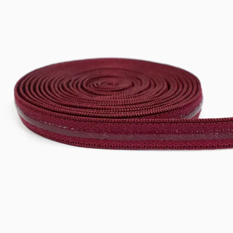 Banda elástica antideslizante de 2/5/10/20M, bandas de goma de silicona elásticas de 10mm para sujetador, ropa interior, correas, cintas para cinturón, accesorio de recorte de costura