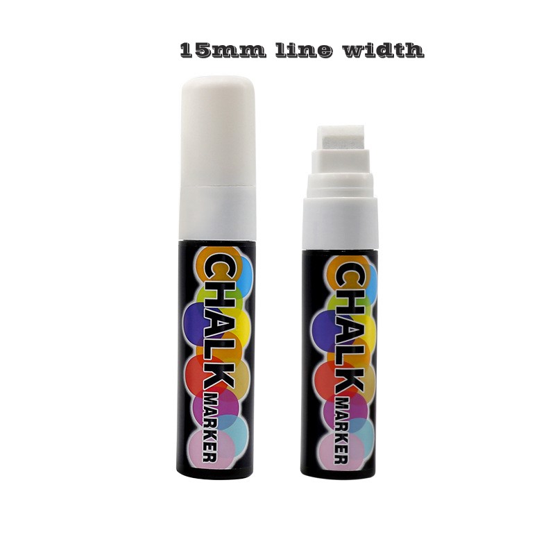 Weiße flüssige Kreide-Graffiti kann abgewischt werden, Werbung, fluoreszierender Tafelstift, wasserlösliche, saubere Hände, kein schmutziger Tafelstift: Himmel Blau