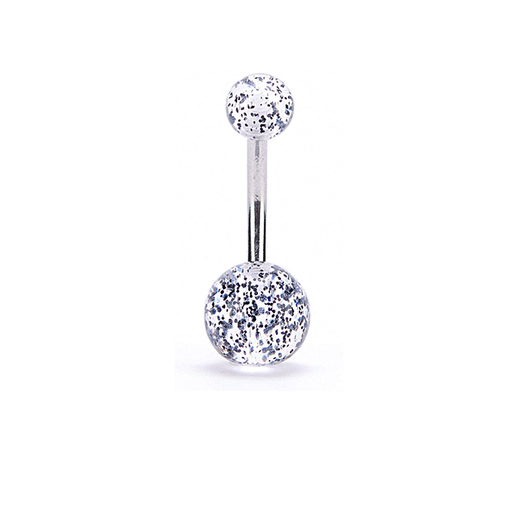 1 pièces mélange couleur nouveauté Nombril Piercing Nombril Flexible barre clair petit Piercing Nombril boucle d'oreille bijoux de corps