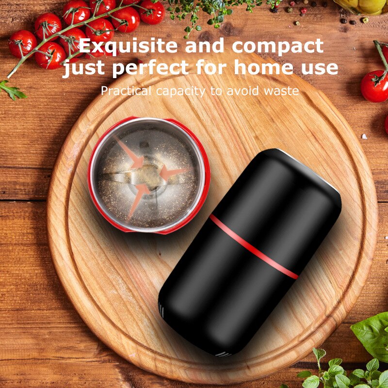 Coffee Grinder Electric Mini Coffee Bean Nut Grinder Soybeans Electric Mini Bean Multifunctional Home Coffe Machine Kitchen Tool