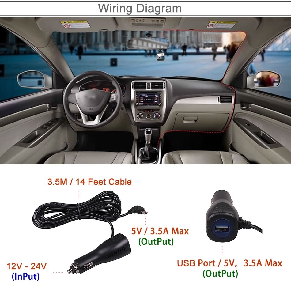 Auto Turck DC 12V 24V zu 5V Power Inverter Konverter Micro Mini USB Power Ladegerät Adapter Kabel für GPS Telefon DVR Recorder 5Pcs