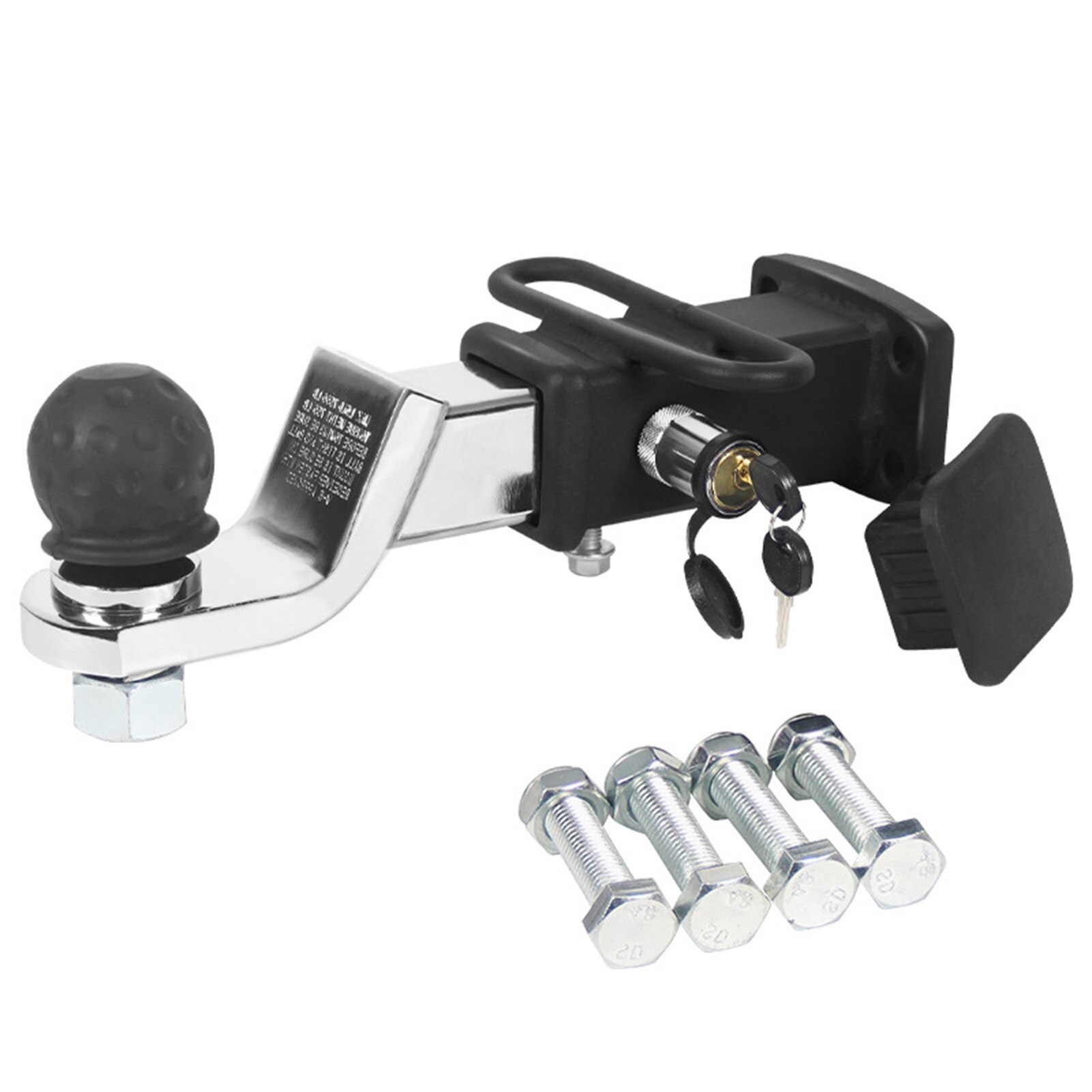 Adjustable Trailer Hitch Ball Mount With Lock Combo Tow Ball Modified Trailer Arm Trailer Ball Mount Car Trailer Hook Lock Set: D