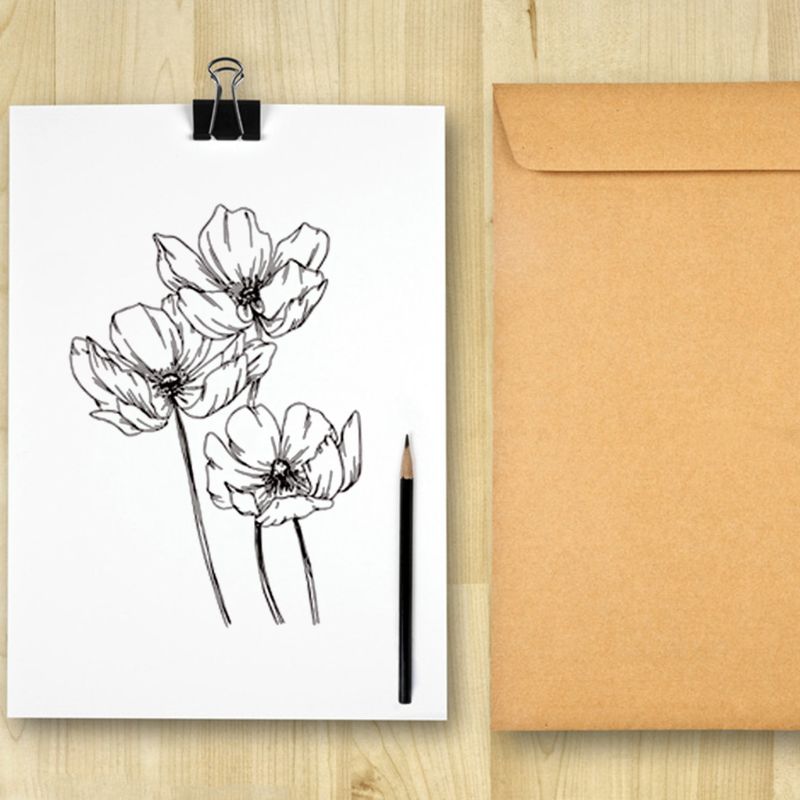Lotusblomst silikone klar segl stempel gør-det-selv scrapbog stempler prægning fotoalbum dekoration papir kort kunsthåndværk
