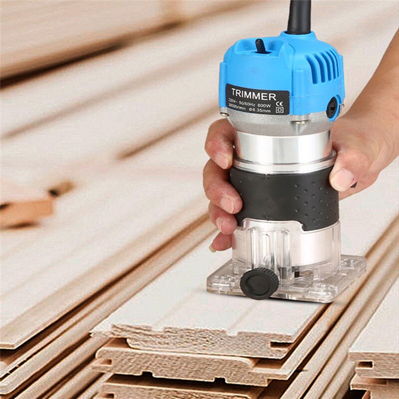 110V/220V Woodworking Electric Trimmer 800W Wood Router Milling Cutter Engraving Slotting Trimming Machine Wood Carving Machine