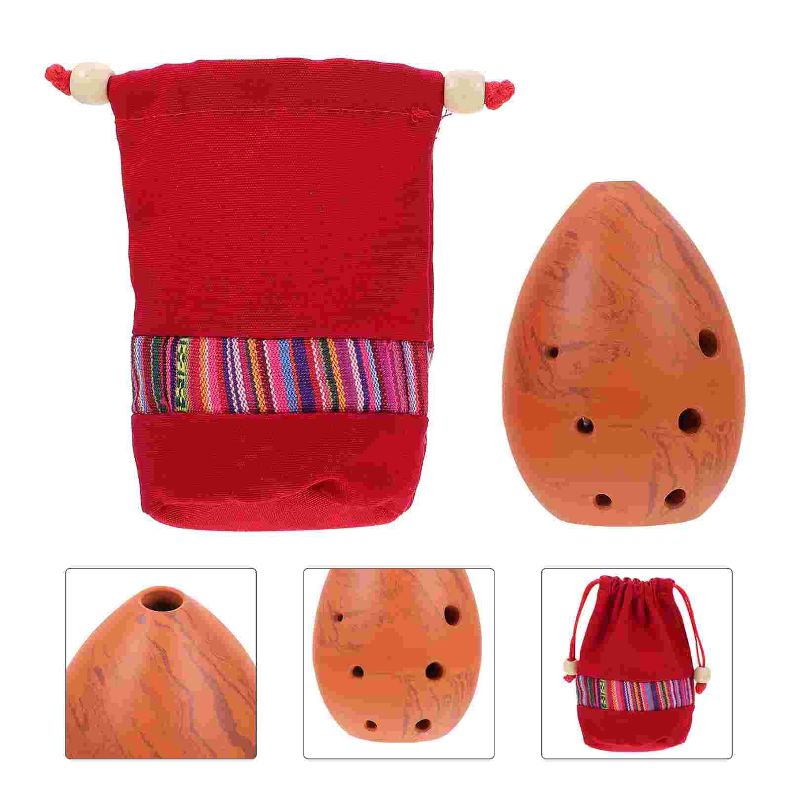 1 Set Beginner Xun Kids Xun 8 Hole Xun Portable Xun Musical Instrument: Earthy color