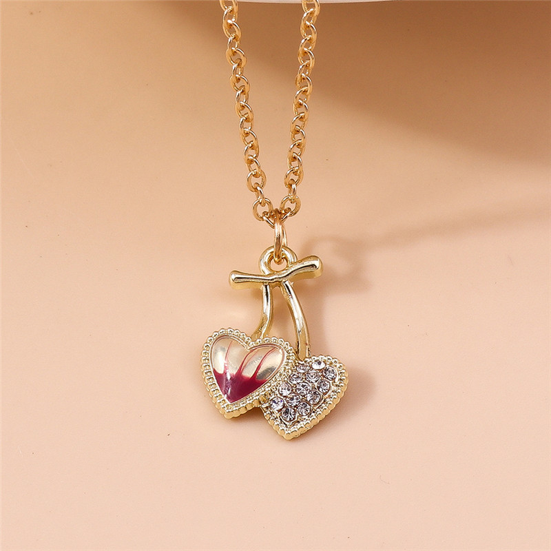 Aihua Mooie Gouden Kleur Wijn Rode Kers Hanger Ketting Voor Vrouwen Persoonlijkheid Ketting Bruiloft Sieraden Verjaardagscadeautjes: Kobalt Violet