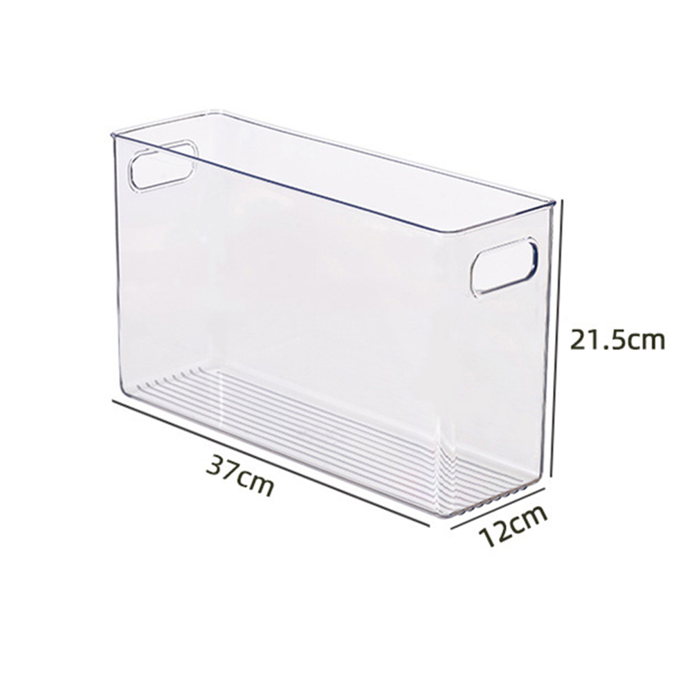 5 größen Kunststoff transparent Kühlschrank Lagerung Kasten Stapelbar Küche Schrank Schrank Organisatoren Lebensmittel Container Gewürz Veranstalter: Schwarz