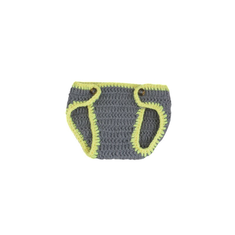 Kledingset voor kleine jongens met ridderpatroon, gehaakte babymuts en luier, pasgeboren fotografie, fotografische rekwisieten, babykleding voor een chique feest