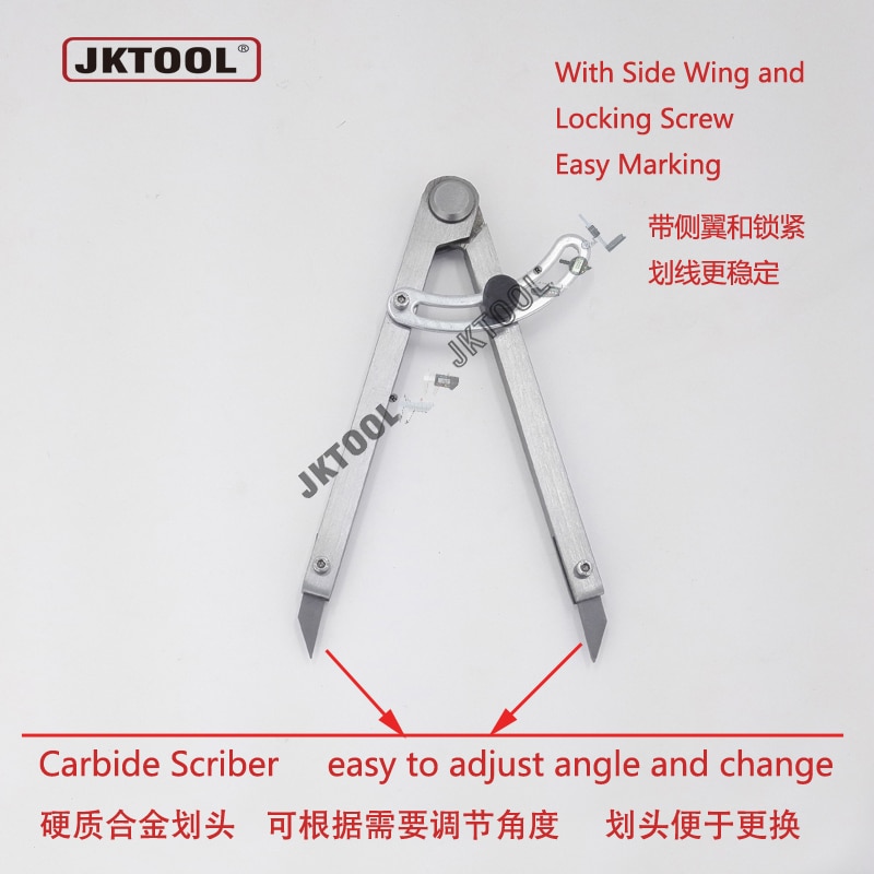 320mm Adjustable Carbide Tip Compass Divider Caliper with ajustable wing Carbide Scriber Compass Divider with adjustable wing