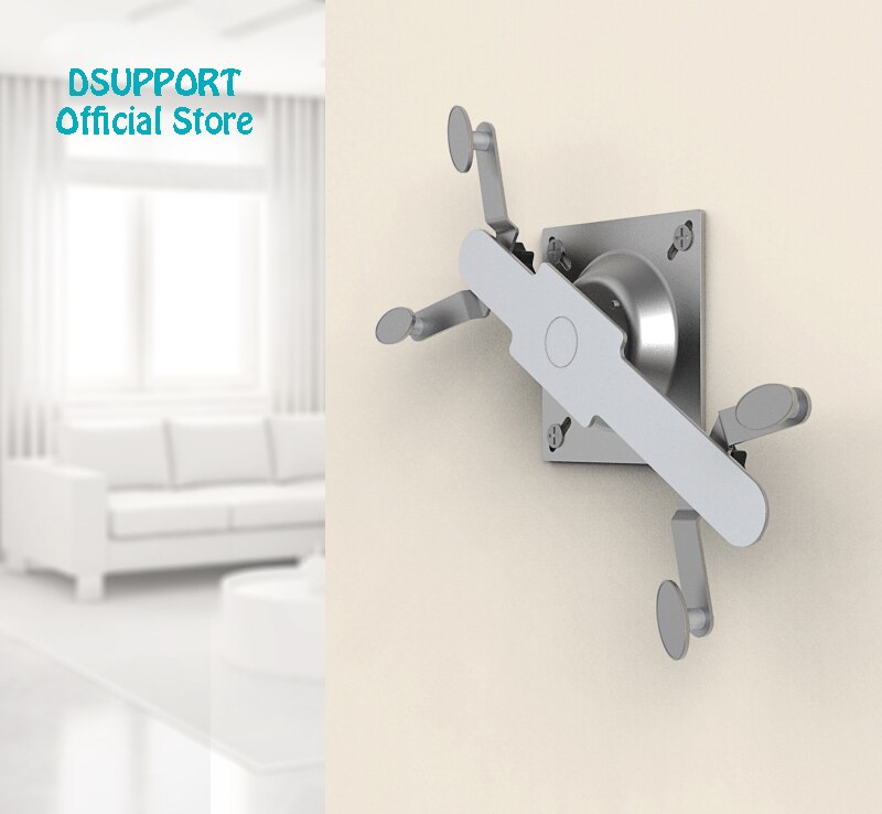 2 in 1 Tablet Wall Mount Stand Aluminium Schermhouder Universele 8-12 inch Tablets Beugel en smartphone meer dan 3,5''