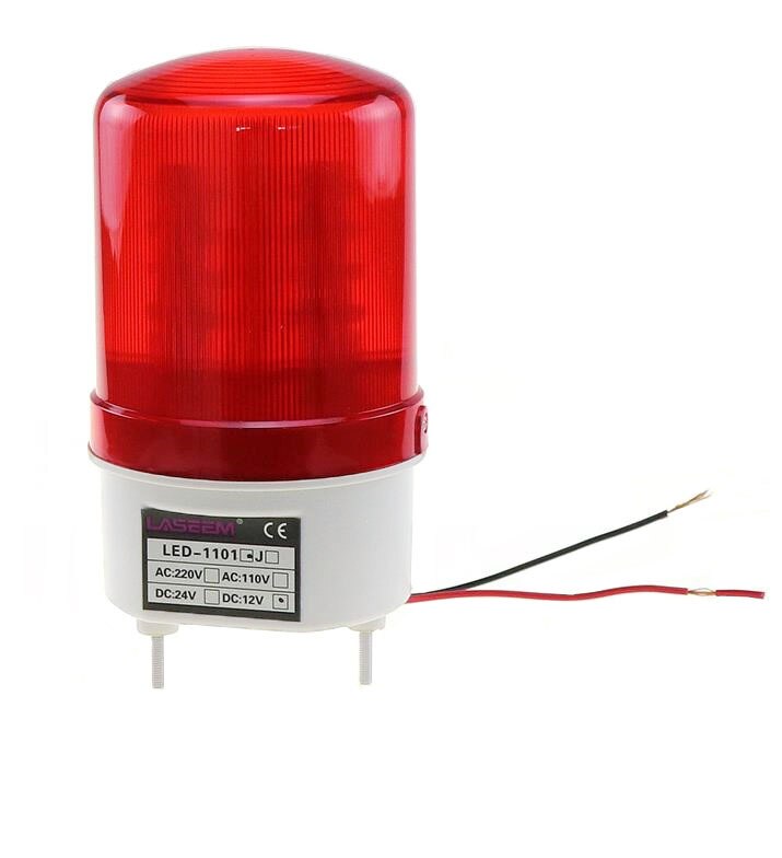 Rotación de rotary LED estroboscópico Luz de alarma luz sirena amarillo Azul Rojo verde luz de advertencia LED No voz 12V 24V 110V 220V