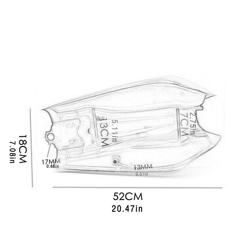 Motorcycle Fuel Tank Universal Retro Durable Convenient And Practical Metal CG125 Motorcycle Fuel Tank