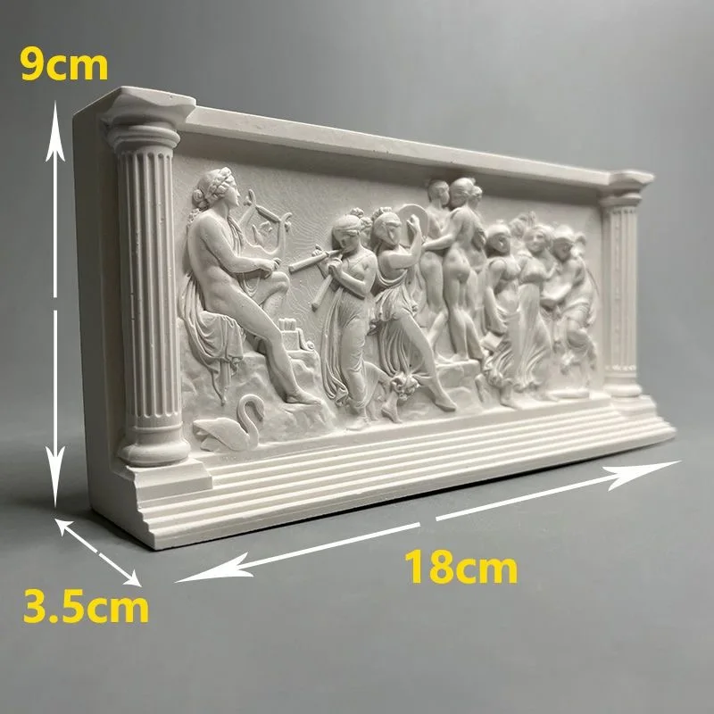 Nordic INS Style Character Gypsum Statue DIY Painted Sketch Photography Props Tabletop Decorations Home Art Plaster Decoration