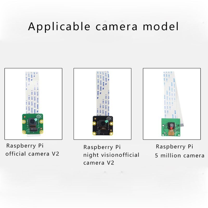 1Set Transparant Acryl 5MP Camera Houder Clear Ondersteuning Beugel Case Voor Raspberry Pi 1-4 Voor V2 Officiële camera