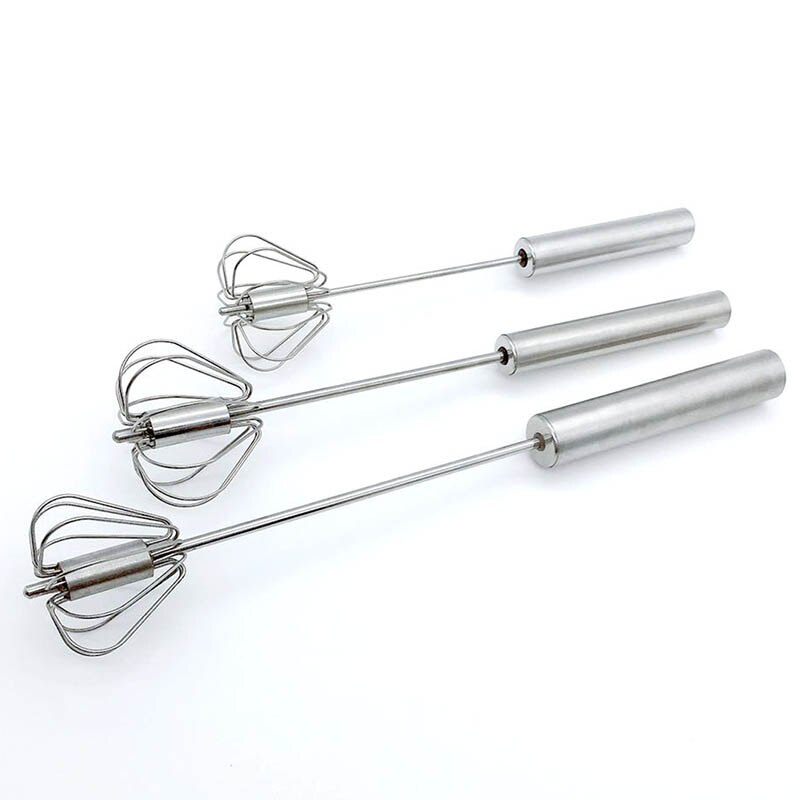 1Stck DIY Backen Halbautomatische Rührgerät 430 Edelstahl 12/14/16 Zoll Schneebesen Manuell Drücken Sie Typ Schneebesen Rührgerät Ei Werkzeuge