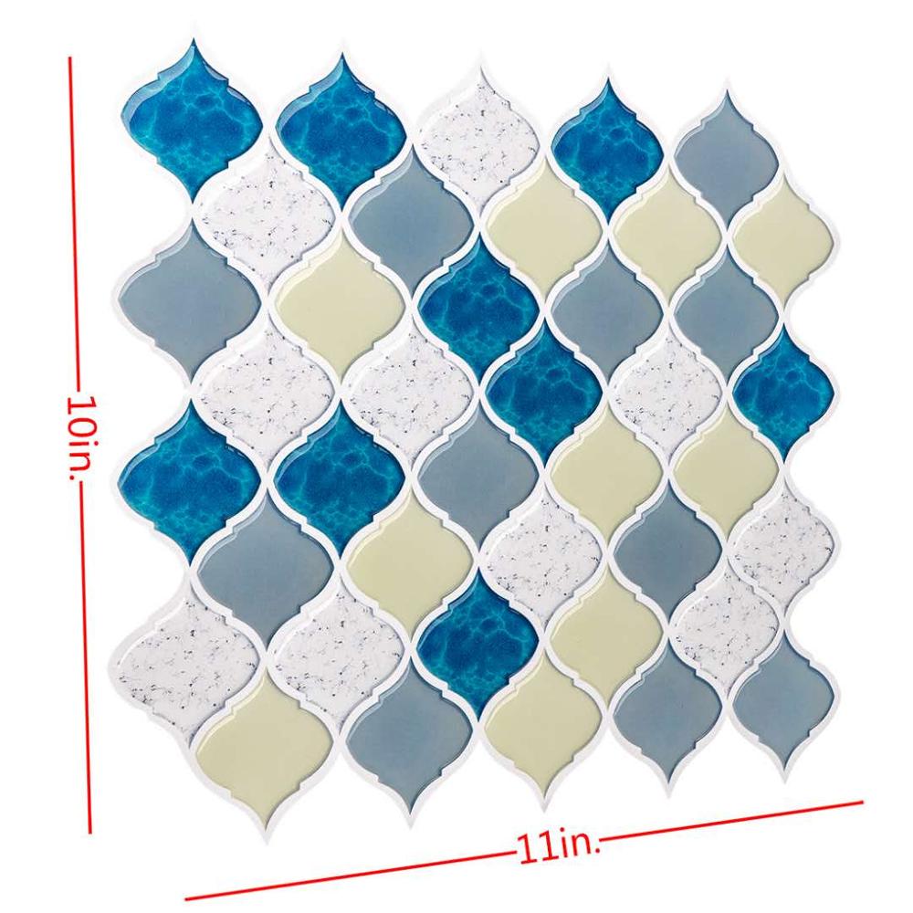 Dosseret de tuile de pelage et de bâton de 10 feuilles/paquet pour la de marbre de tuile de dosseret de Vinly décorative de cuisine 250X250mm: HY-A7009