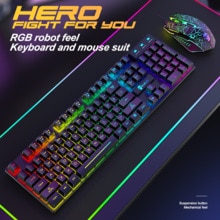 Mechanical keyboard kit gamer mouse headset wired and keybord gaming gaming pc full set Laptop for computer Gaming mechanics PC