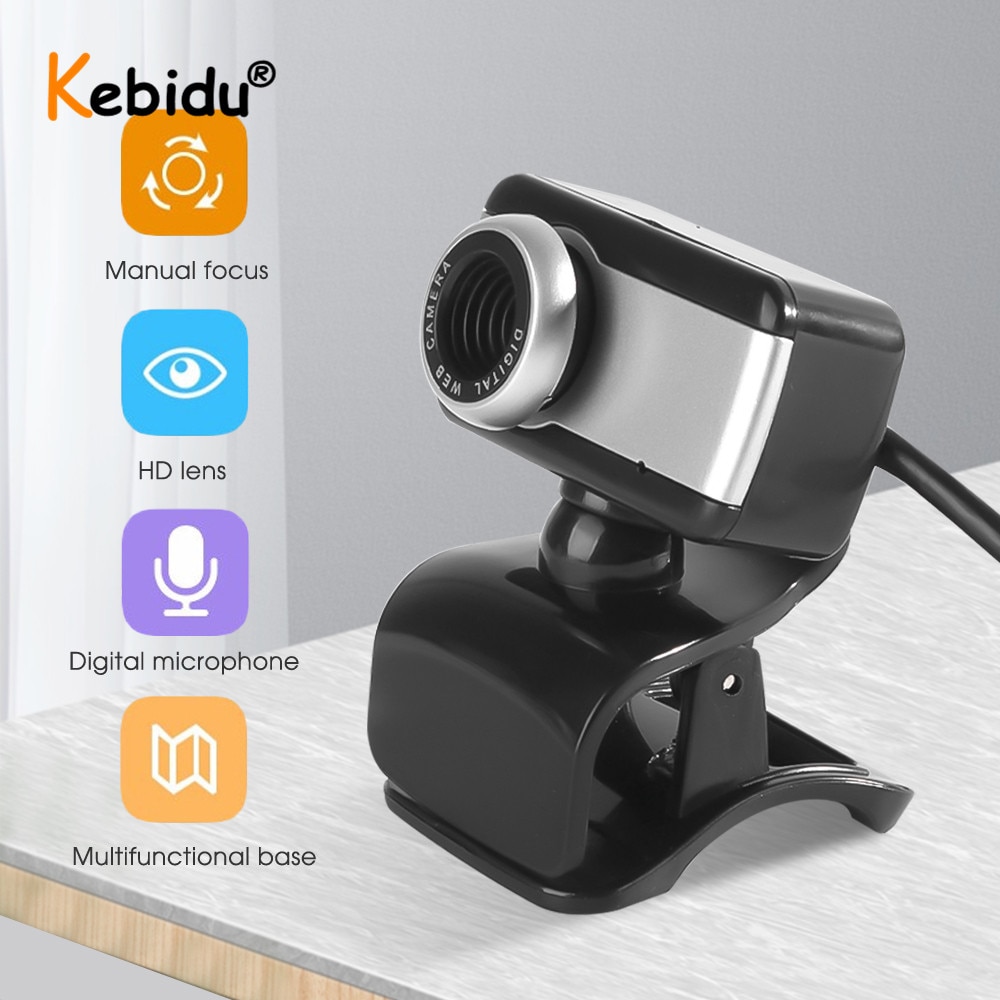 Kebidu Digitale Usb Webcam 50M Mega Pixel Stijlvolle Draaien Camera Hd Webcam Met Microfoon Microfoon Clip Voor Skype laptop Notebook