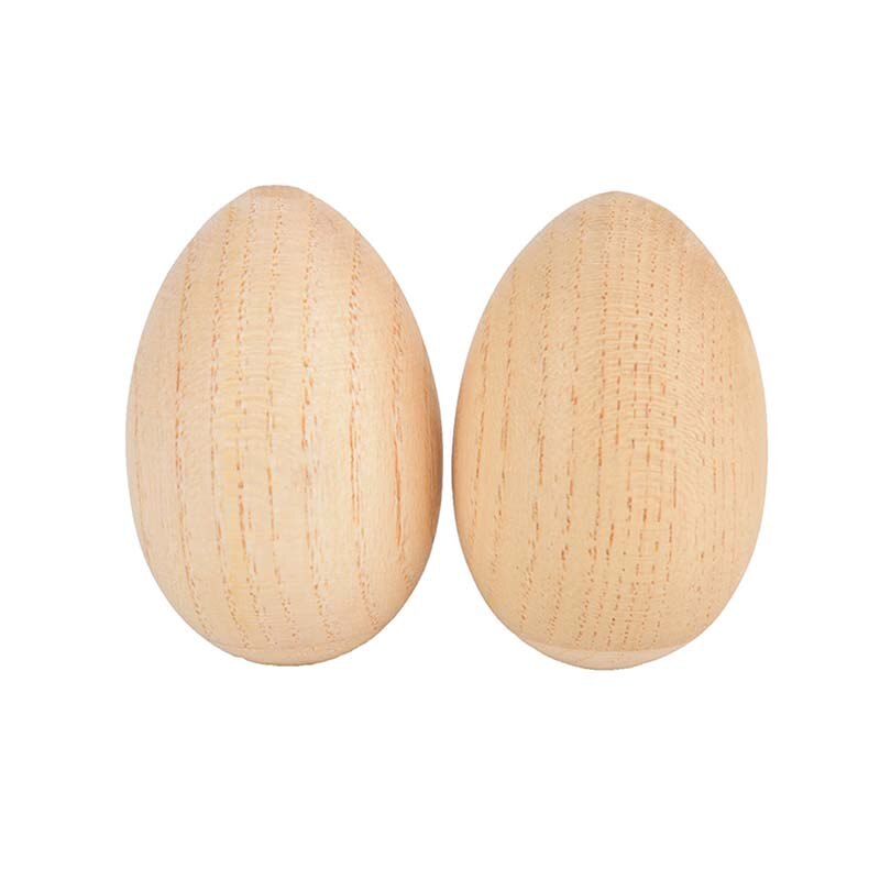 2 uds. Agitadores de huevos de madera instrumentos musicales de percusión SONAJA rítmica para bebés y niños