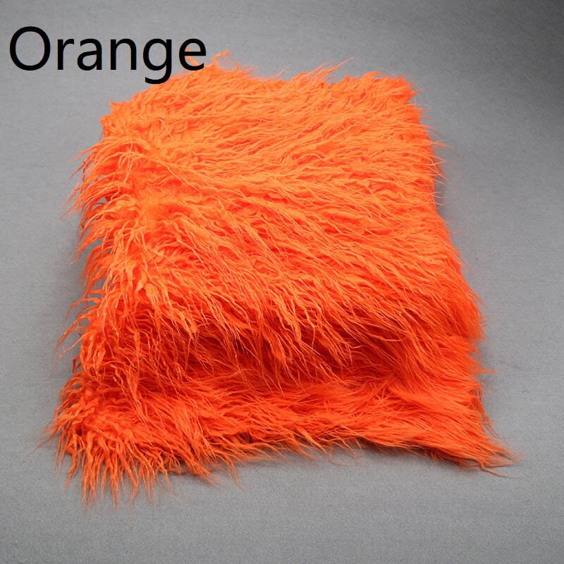 (75*50 cm) Deken Mand Stuffer Bont Fotografie Props Pasgeboren Fotografie Rekwisieten: orange