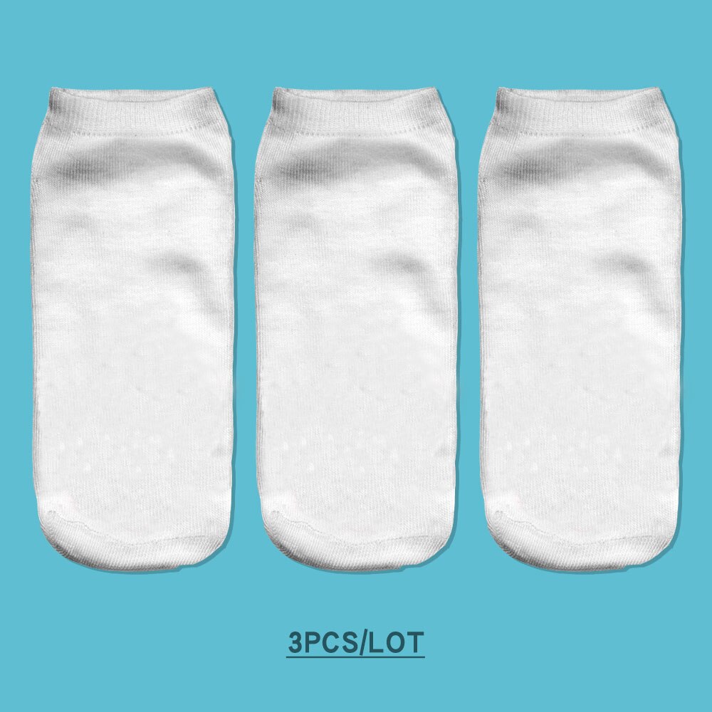 3pcs/Lot skarpetki Dog Sock Cute Floral Socks Women Harajuku Art Socks Funny Cotton Fasion Kawaii Ankle Happy Socks: HSOC001