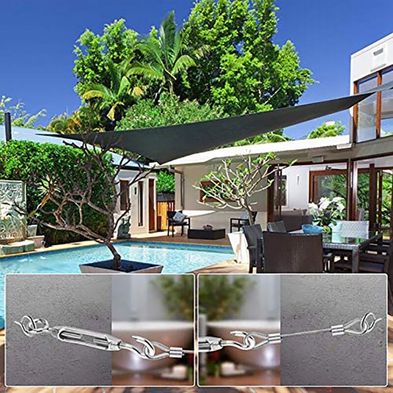 String Light Opknoping Kit, outdoor Globe String Licht Suspension Kit Met 30M Gecoat Roestvrij Stalen Kabel Eenvoudig Te Installeren