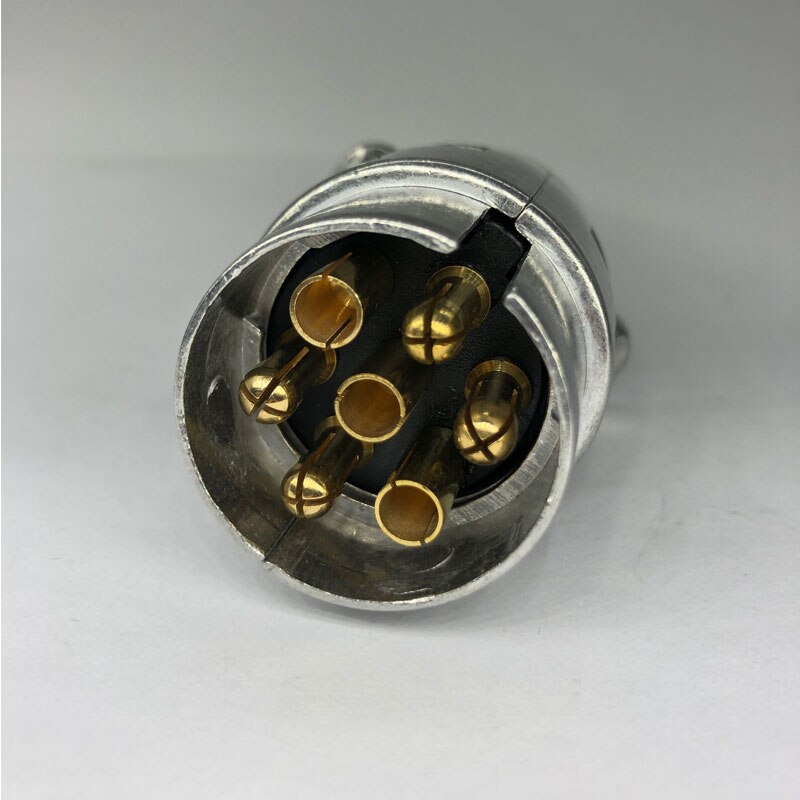 7 Pin Accessories Towbar Protector 12V Car Durable Trailer Socket Aluminum Alloy Connector Plugs European Standard Vehicle plug