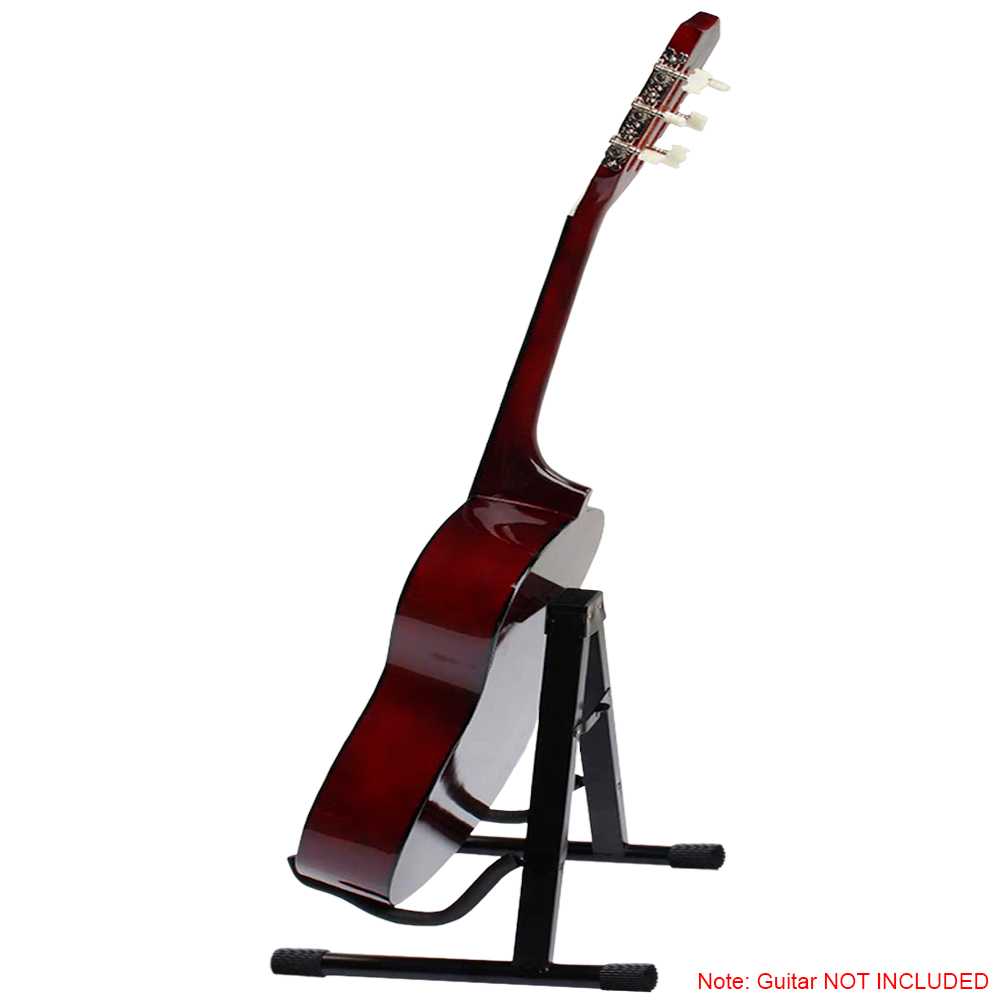 Guitar Stand A Frame Foldable Universal Fits All Guitars Acoustic Electric Bass Stand Black