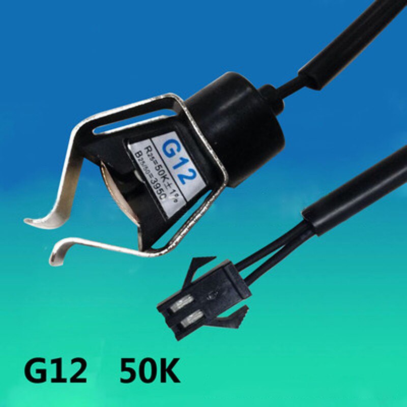 Wall-mounted tube clamp type NTC temperature sensor G18 tube temperature sensor head: 50K-G12