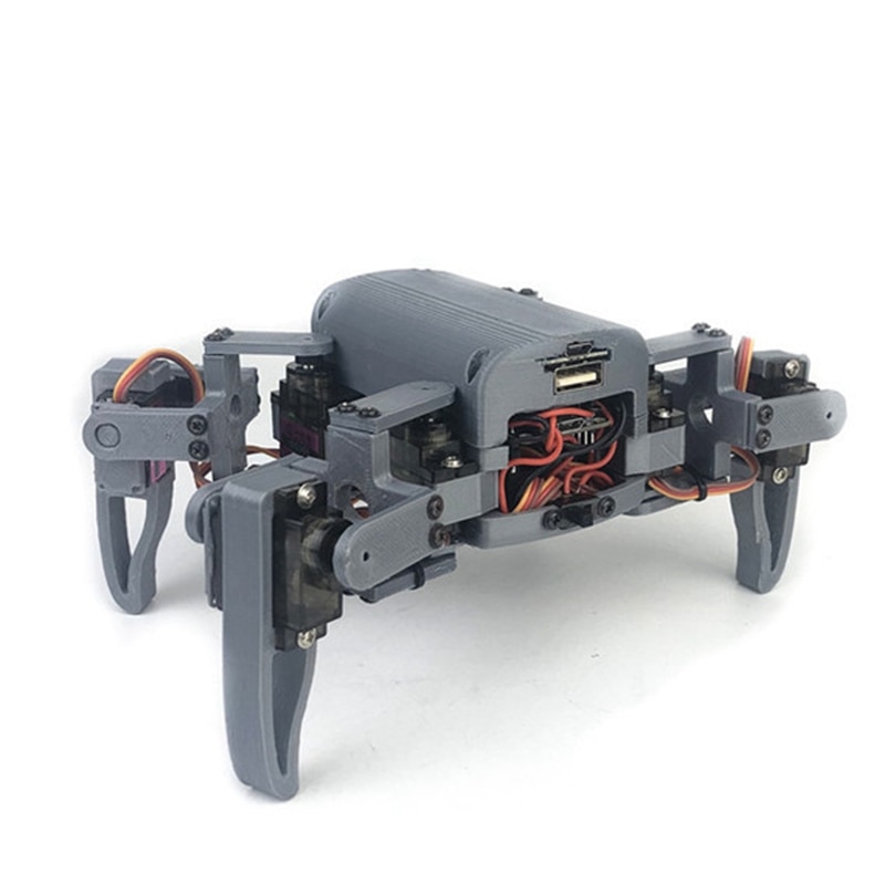 Robot araña de cuatro patas Mg90S Kit fabricante de educación WIFI puede Control de teléfono
