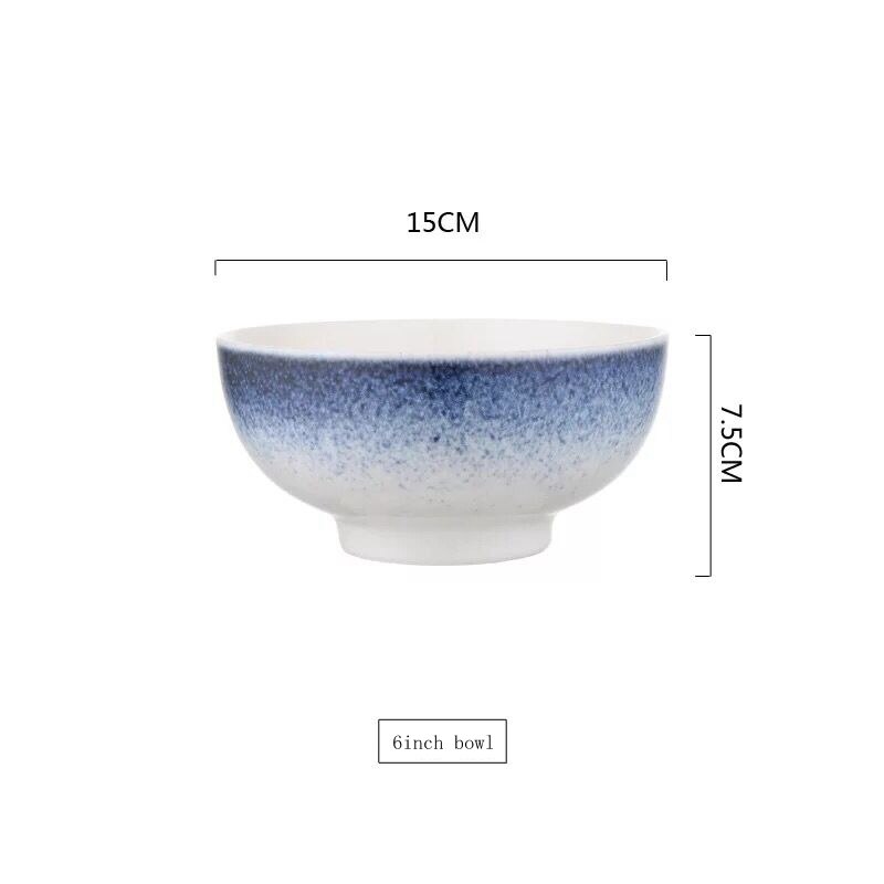 Japanse Stijl Keramische Plaat Steak Voedsel Plaat Servies Kom Dessert Mok Diner Schotel Servies Set: bowl