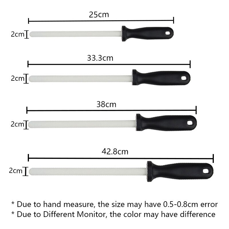6-12 zoll Keramik Schärfen Stein Musats Stock Stange Messer Spitzer Schleifen Honen Küche zubehör Spielereien Werkzeuge Stahl Bar