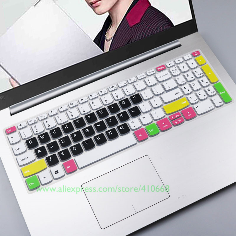 Silcone laptop notebook tastatur cover beskytter til lenovo yoga  c740 (15) c740-15 iml  c 740 15 iml 15.6 tommer med numeriske taster