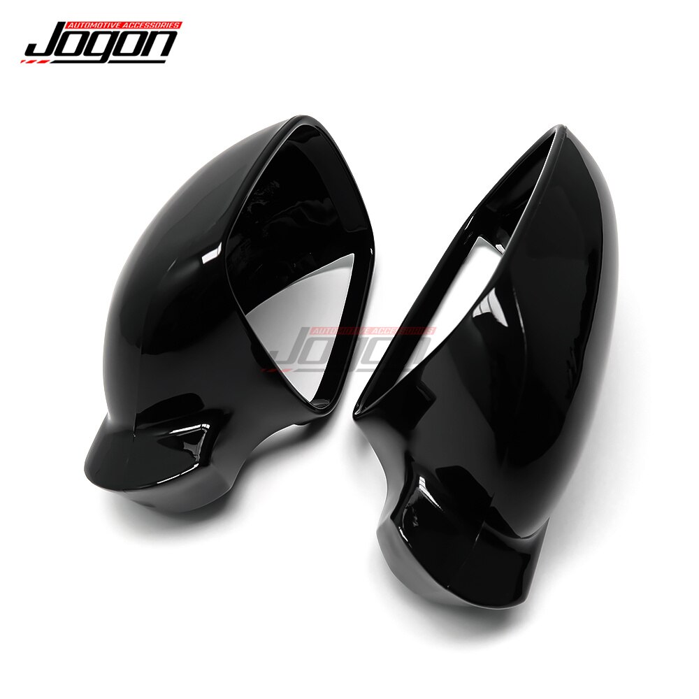 Cubierta de espejo retrovisor negro brillante, tapa de carcasa de espejo lateral para VW Golf 4 IV GTI R32 Jetta MK4 Bora 1J Passat B5