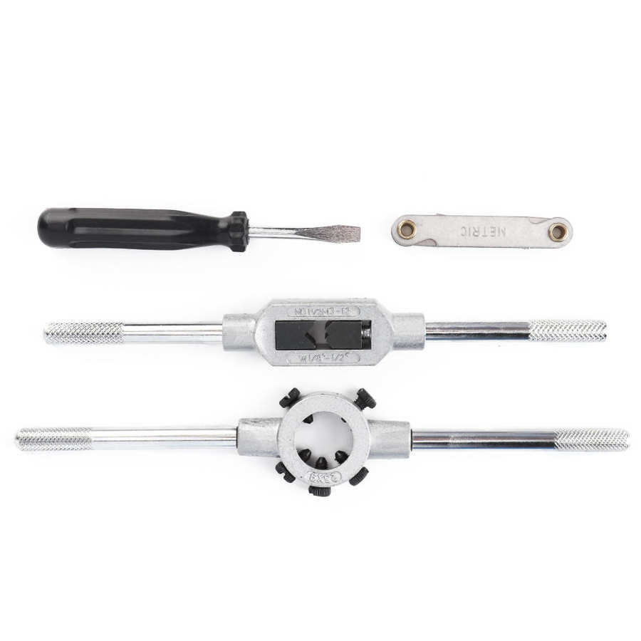 32 Stuks Schroefdraad Tap Sterven Set Hoge Hardheid Rijg Tap Sterven Moersleutel Auto Reparatie Handgereedschap Kit Met Ijzeren Doos