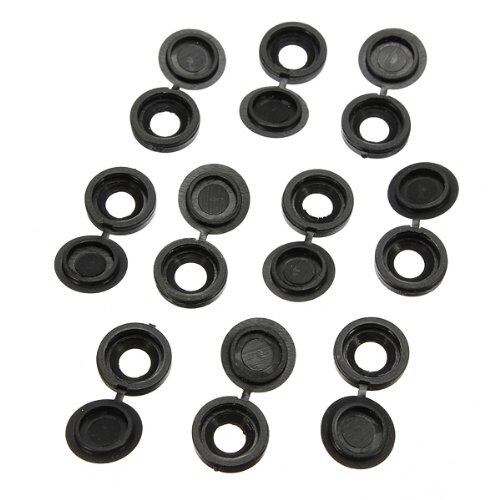 Lukk 10 stk cache vis plastique capuchon paquet vis bouchon couvercle